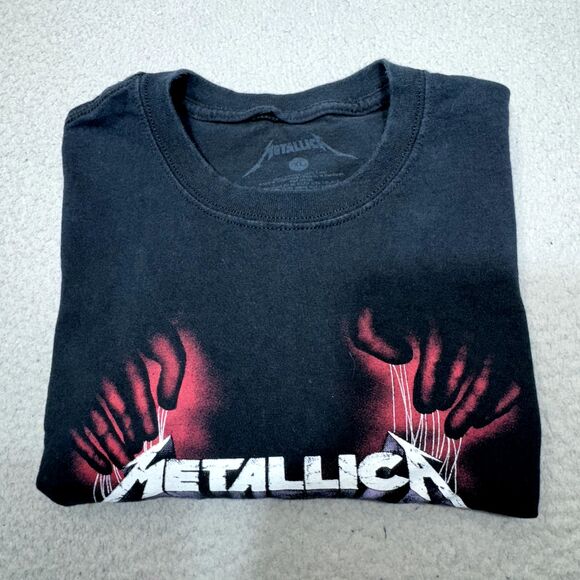 Metallica Shirt Men Extra Large Black Master Puppets Rock Band Hard Heavy Metal - Picture 15 of 16